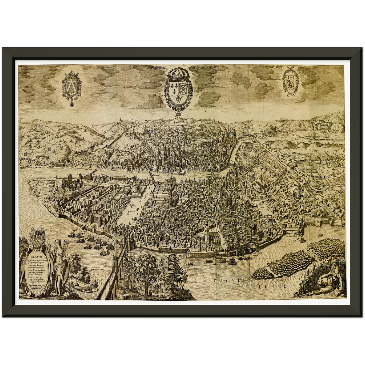 Historical city map  Test product horizontal 3 sizes