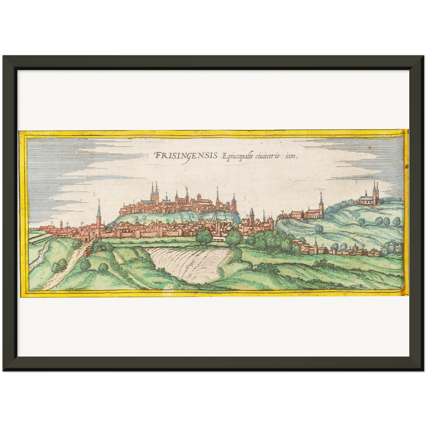 Historical city map  Test product horizontal 3 sizes