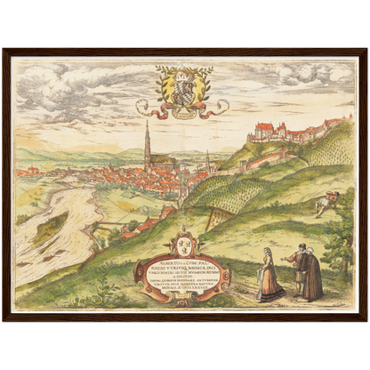 Historical city map  Test product horizontal 3 sizes