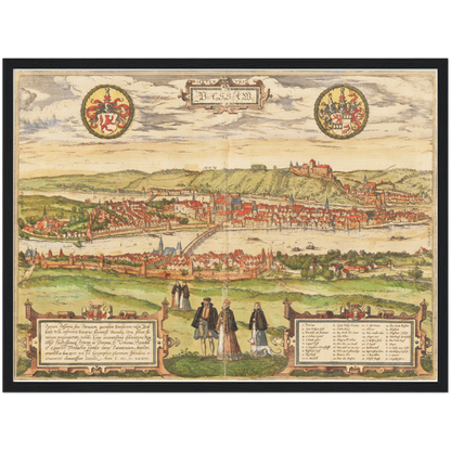Historical city map  Test product horizontal 3 sizes