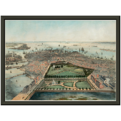 Historical city map  Test product horizontal 3 sizes