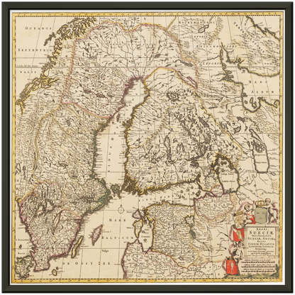 Historical city map  Test product horizontal 3 sizes