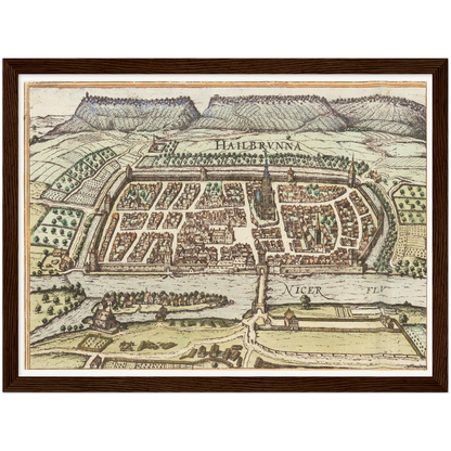 Historical city map  Test product horizontal 3 sizes