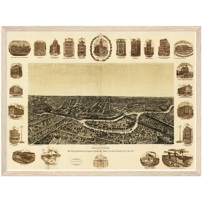 Historical city map  Test product horizontal 3 sizes