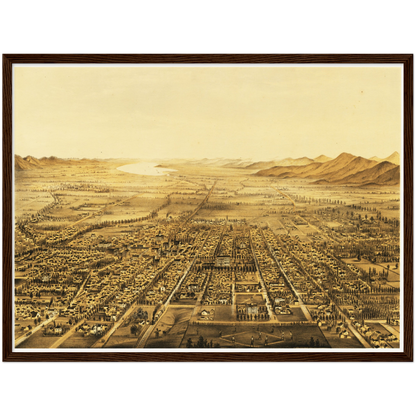 Historical city map  Test product horizontal 3 sizes