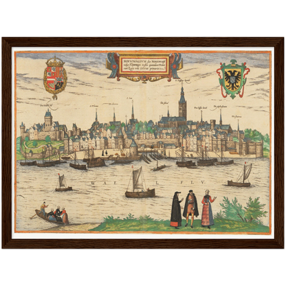 Historical city map  Test product horizontal 3 sizes