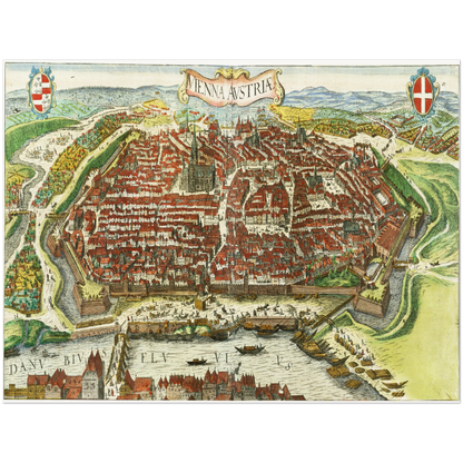 Historical city map  Test product horizontal 3 sizes