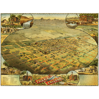Historical city map  Test product horizontal 3 sizes