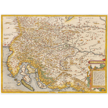 Historical city map  Test product horizontal 3 sizes