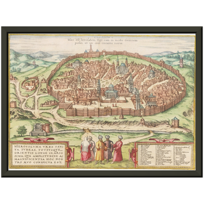Historical city map  Test product horizontal 3 sizes
