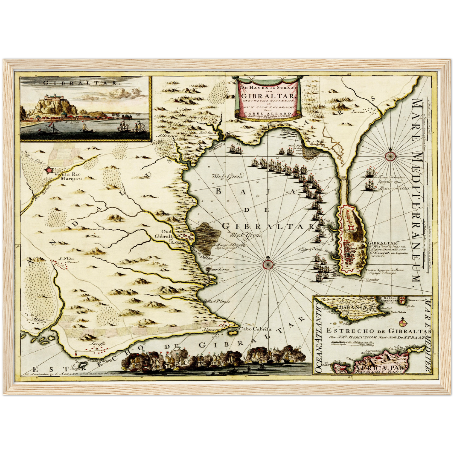 Historical city map  Test product horizontal 3 sizes