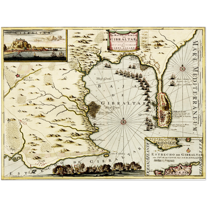 Historical city map  Test product horizontal 3 sizes