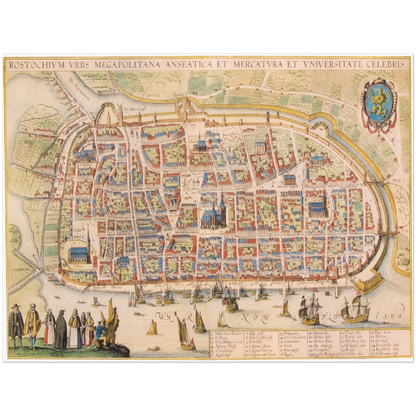 Historical city map  Test product horizontal 3 sizes