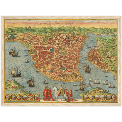 Historical city map  Test product horizontal 3 sizes