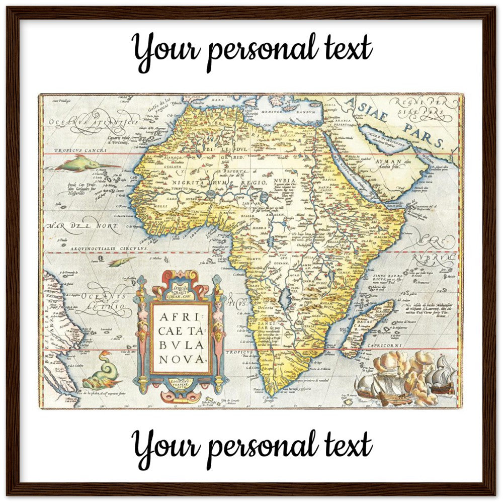 Personalisierte historische Herkunftskarte