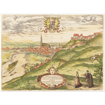 Historical city map  Test product horizontal 3 sizes