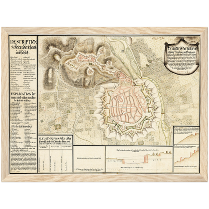 Historical city map  Test product horizontal 3 sizes