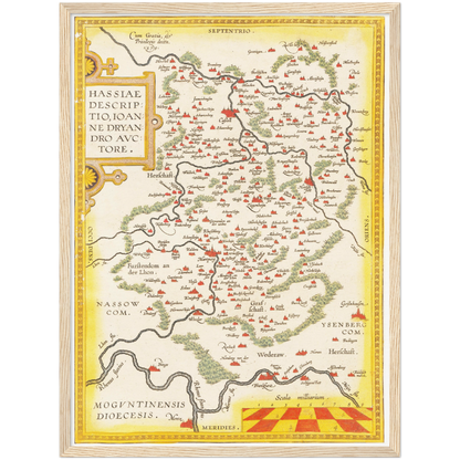 Historical city map  Test product horizontal 3 sizes