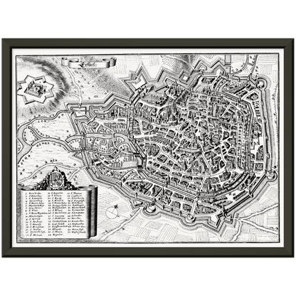 Historical city map  Test product horizontal 3 sizes