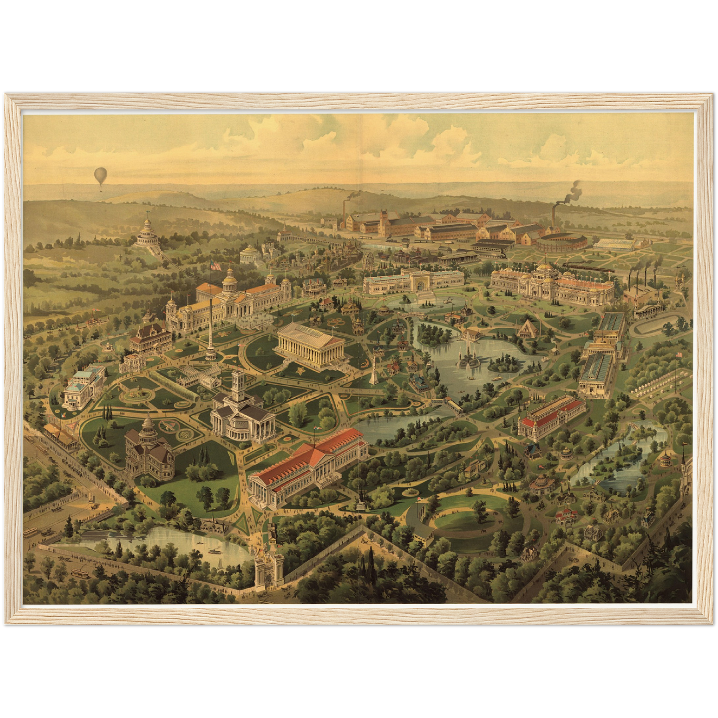 Historical city map  Test product horizontal 3 sizes