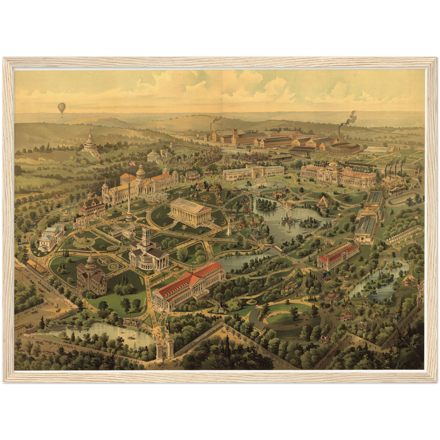 Historische Stadtansicht Nashville um 1897