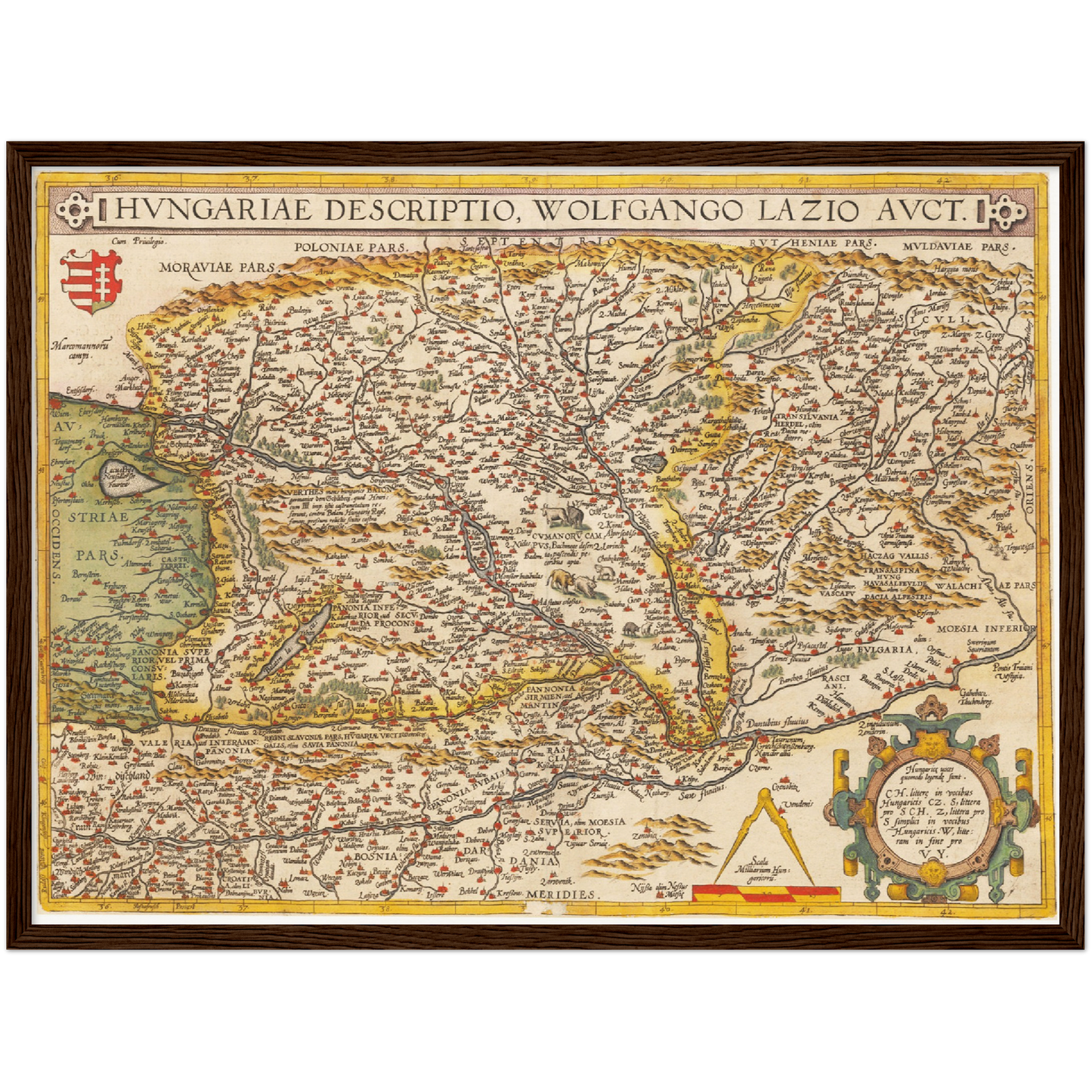 Historical city map  Test product horizontal 3 sizes