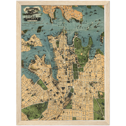 Historical city map  Test product horizontal 3 sizes