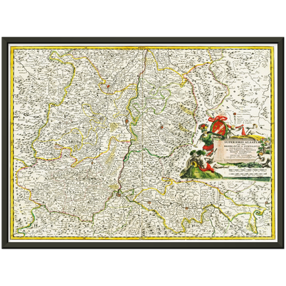 Historical city map  Test product horizontal 3 sizes