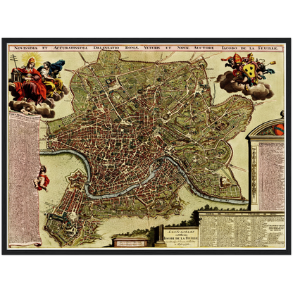 Historical city map  Test product horizontal 3 sizes