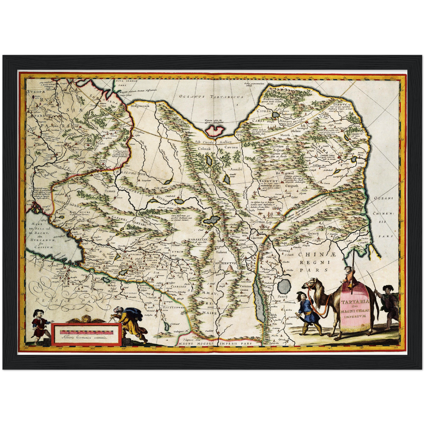 Historische Landkarte Sibirien um 1690