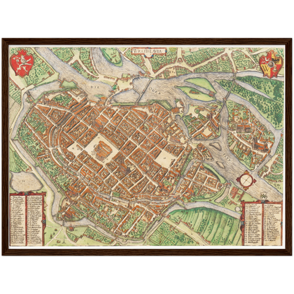 Historical city map  Test product horizontal 3 sizes