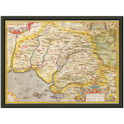 Historical city map  Test product horizontal 3 sizes