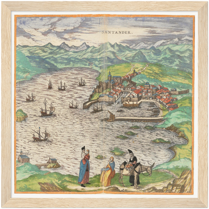 Historical city map  Test product horizontal 3 sizes