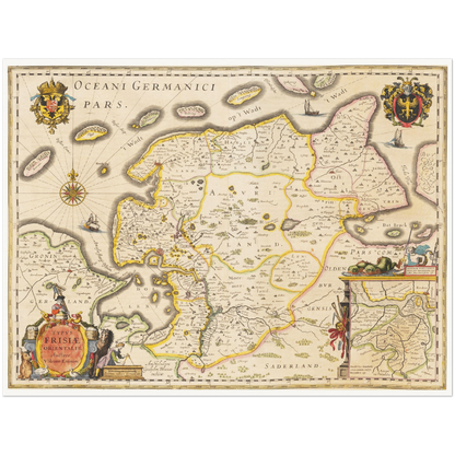 Historical city map  Test product horizontal 3 sizes