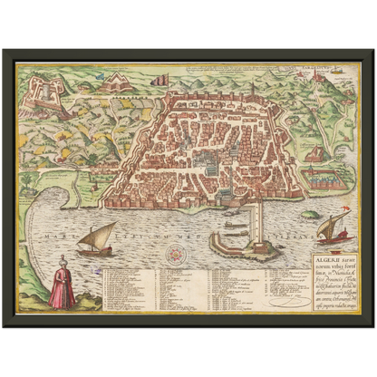 Historical city map  Test product horizontal 3 sizes