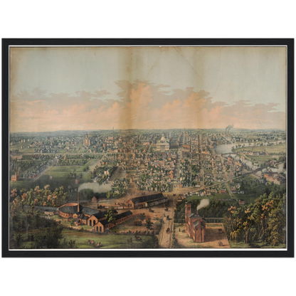 Historical city map  Test product horizontal 3 sizes