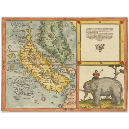 Historical city map  Test product horizontal 3 sizes