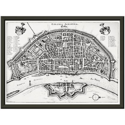 Historical city map  Test product horizontal 3 sizes