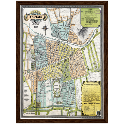 Historical city map  Test product horizontal 3 sizes