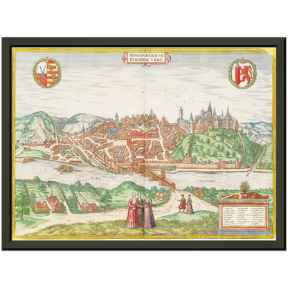 Historical city map  Test product horizontal 3 sizes