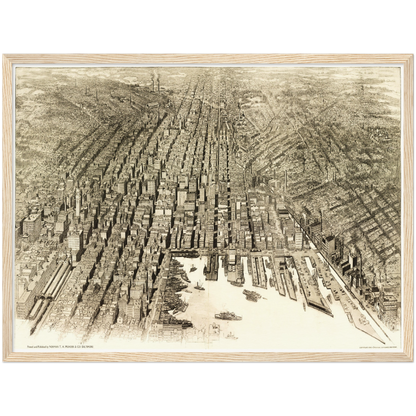 Historical city map  Test product horizontal 3 sizes