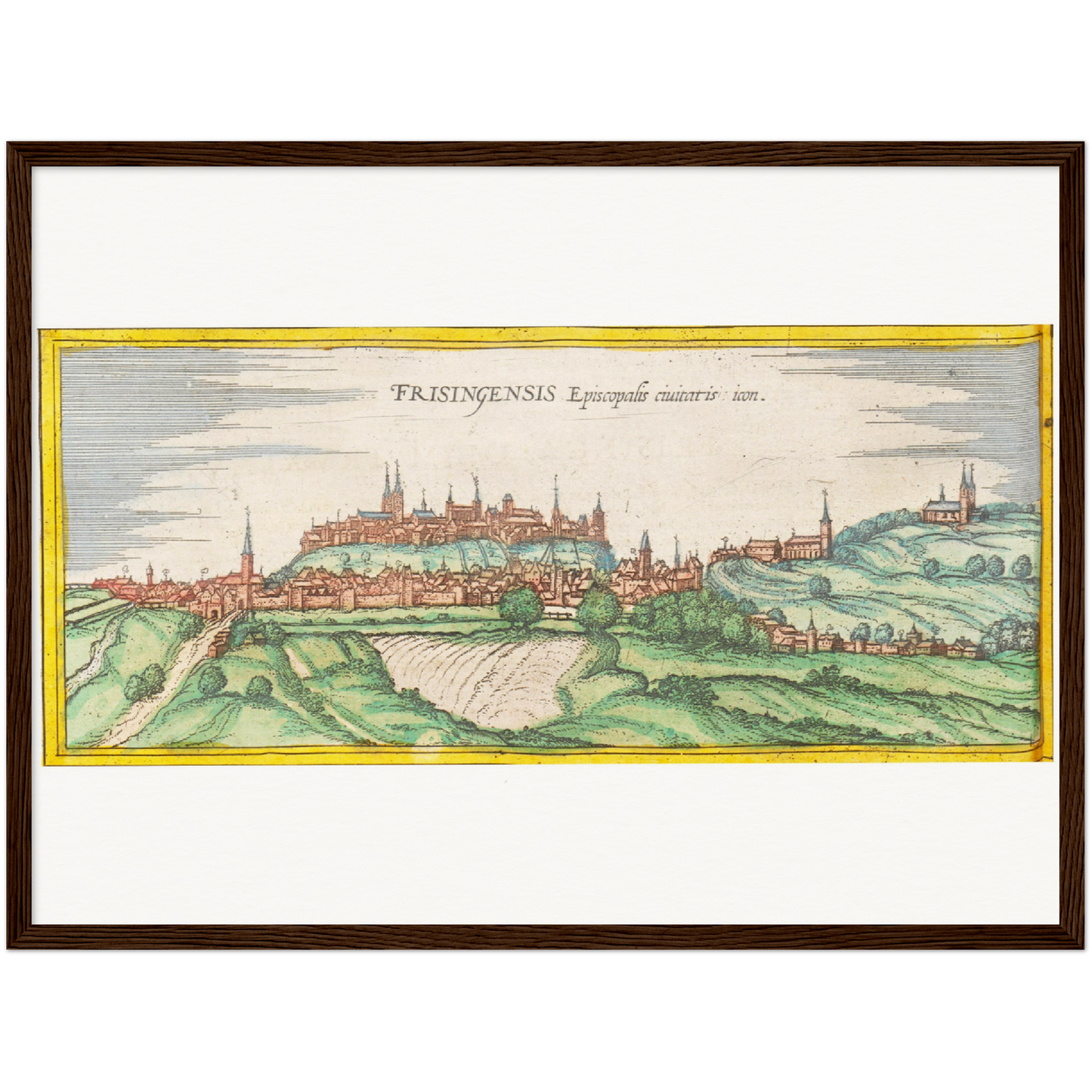 Historical city map  Test product horizontal 3 sizes