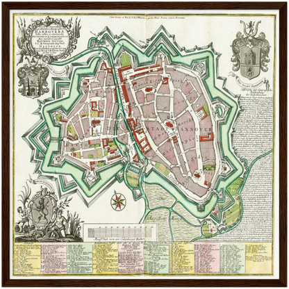 Historical city map  Test product horizontal 3 sizes