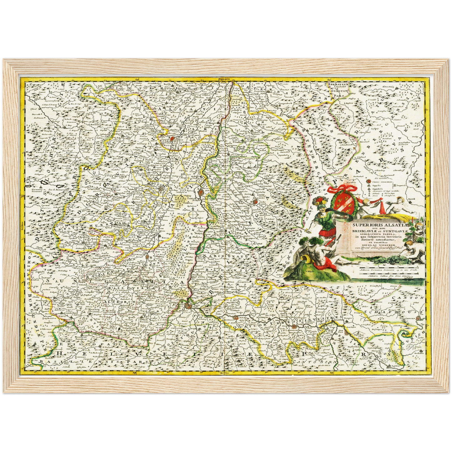 Historical city map  Test product horizontal 3 sizes