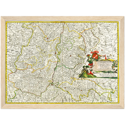 Historical city map  Test product horizontal 3 sizes