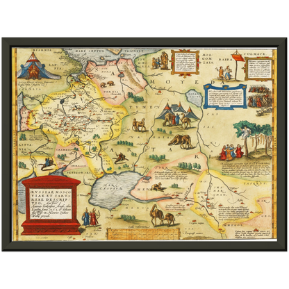 Historical city map  Test product horizontal 3 sizes