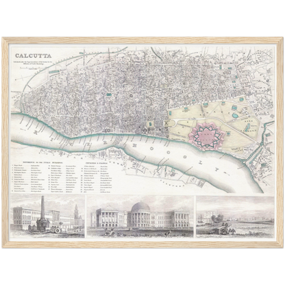 Historical city map  Test product horizontal 3 sizes
