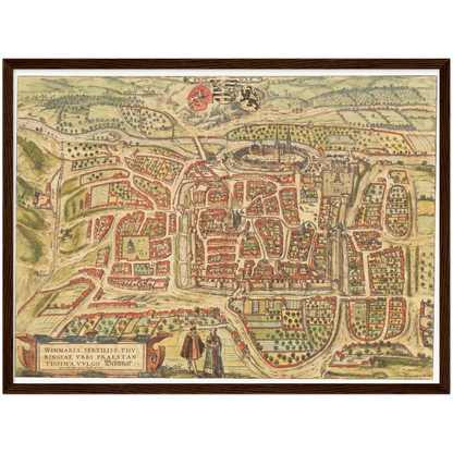 Historical city map  Test product horizontal 3 sizes