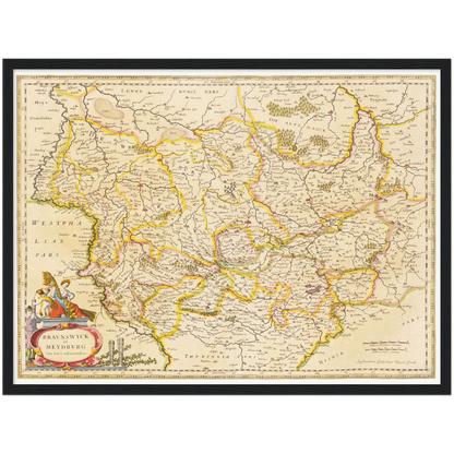 Historical city map  Test product horizontal 3 sizes