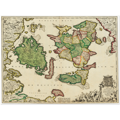 Historical city map  Test product horizontal 3 sizes